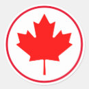 Search for canada stickers Red maple leaf