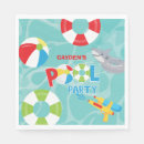 Search for shark napkins Pool party