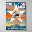 Search for white star line posters Vintage