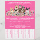Search for dog walker flyers Dog walking service