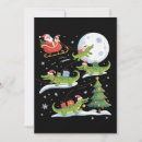 Search for funny alligator cards Santa