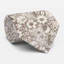 Search for black and white floral ties Botanical
