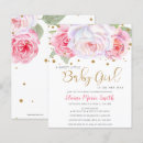 Search for floral baby girl shower invitations Roses