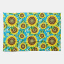 Search for blue sunflowers kitchen towels Floral