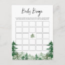Search for bingo baby shower invitations Greenery