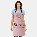 Search for salon aprons Typography