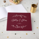 Search for burgundy wedding guest books Boho