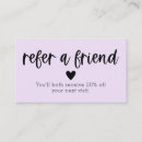 Search for salon referral cards Modern