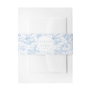 Search for floral wedding invitation belly bands Chinoiserie