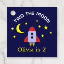 Search for 2nd birthday favor tags Outer space