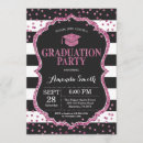 Search for pink and black invitations Grad party