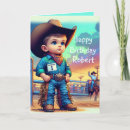 Search for 1st baby boy birthday cards Cowboy