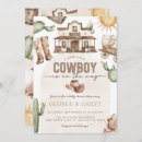 Search for cowboy boots baby shower invitations Cactus