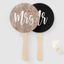 Search for wedding hand fans Mr or mrs