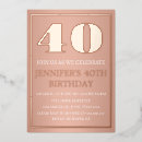 Search for rose gold 70th birthday invitations Milestone