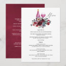 Search for burgundy menus Bridal shower
