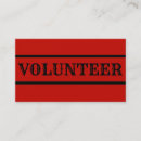 Search for volunteer business cards Plain