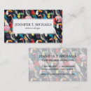 Search for exotic animal business cards Floral