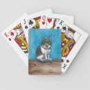 Search for original art playing cards blue