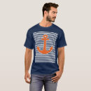 Search for navy blue and orange tshirts Anchor