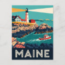 Search for maine lighthouse postcards Acadia national park