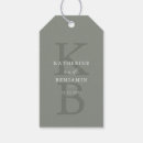 Search for monogram gift tags Sage green
