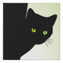 Search for green eyes black cat art Feline