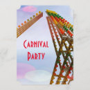 Search for amusement park birthday invitations Colorful