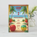 Search for island birthday invitations Colorful