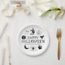 Search for vintage halloween plates Black and white