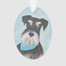 Search for miniature schnauzer ornaments Silver