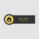 Search for real estate name tags Broker