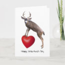 Search for deer valentines day cards Red