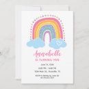 Search for teal birthday invitations Rainbow