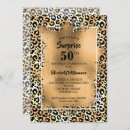 Search for cheetah print invitations Gold