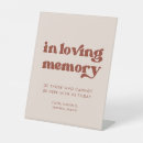 Search for in loving memory wedding signs Modern simple