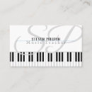Search for piano teacher business cards Keyboard