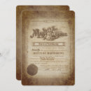Search for old fashioned wedding invitations Antique