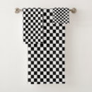 Search for gingham bath towels Black