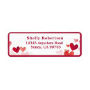 Search for valentine return address labels Pink and red