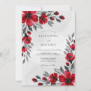 Search for red gray wedding invitations Grey