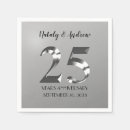 Search for 25th anniversary napkins Party