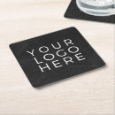 Search for company logo coasters Black and white