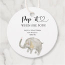 Search for elephant baby shower favor tags Little peanut