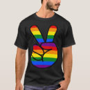 Search for peace sign tshirts Rainbow