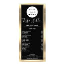 Search for salon service menu rack cards Beauty