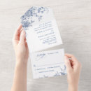 Search for french rococo invitations Dusty blue