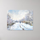 Search for vintage winter scene posters Claude monet