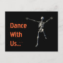 Search for halloween party invitation postcards skeleton