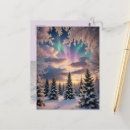 Search for northern lights postcards Snow